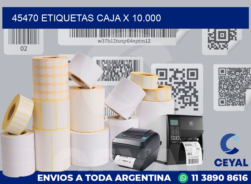 45470 etiquetas caja x 10.000