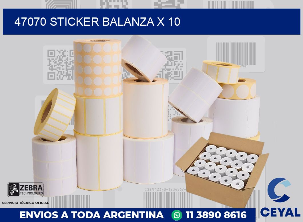 47070 sticker balanza x 10