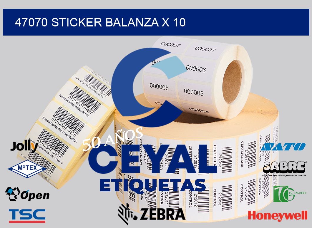 47070 sticker balanza x 10