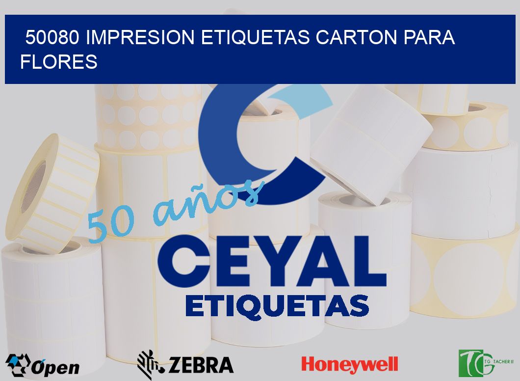 50080 IMPRESION ETIQUETAS CARTON PARA FLORES