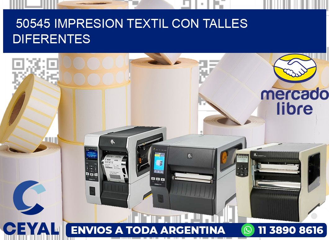 50545 IMPRESION TEXTIL CON TALLES DIFERENTES