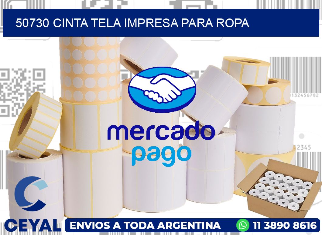 50730 CINTA TELA IMPRESA PARA ROPA