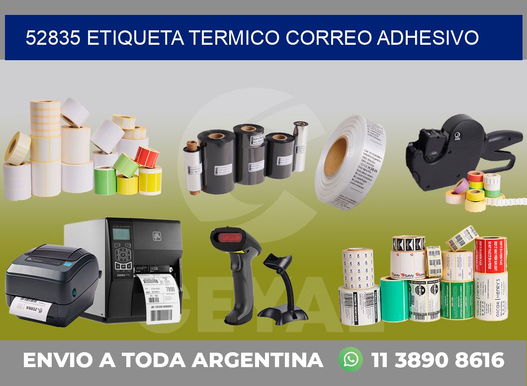 52835 ETIQUETA TERMICO CORREO ADHESIVO