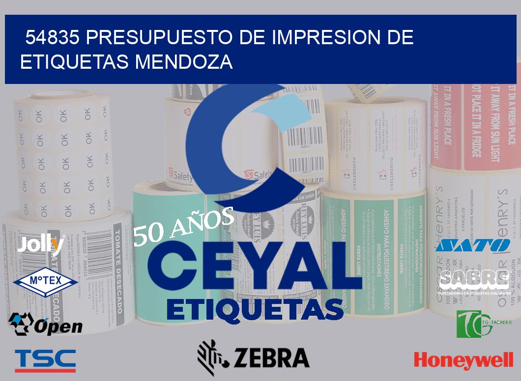 54835 PRESUPUESTO DE IMPRESION DE ETIQUETAS MENDOZA
