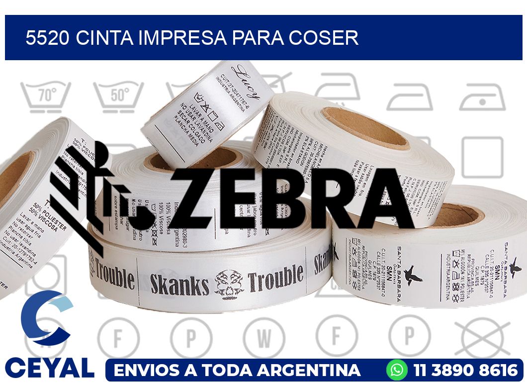 5520 CINTA IMPRESA PARA COSER