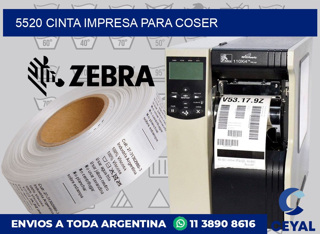5520 CINTA IMPRESA PARA COSER