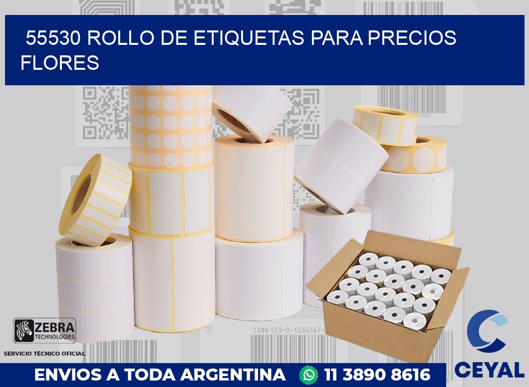 55530 ROLLO DE ETIQUETAS PARA PRECIOS FLORES