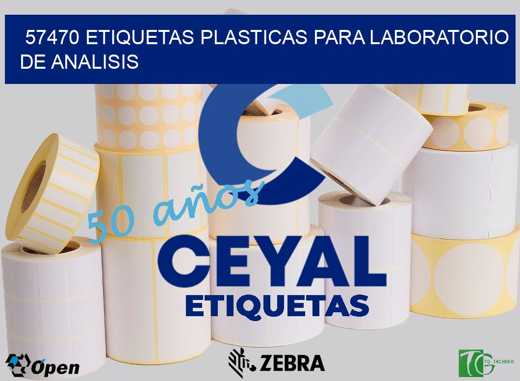 57470 ETIQUETAS PLASTICAS PARA LABORATORIO DE ANALISIS
