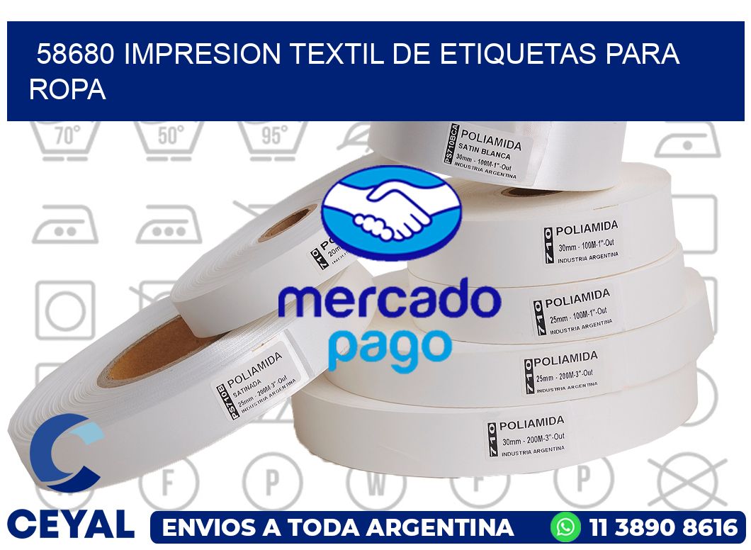 58680 IMPRESION TEXTIL DE ETIQUETAS PARA ROPA