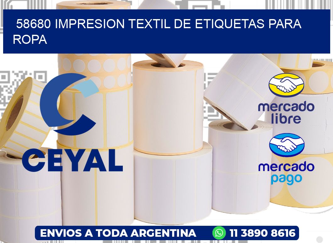 58680 IMPRESION TEXTIL DE ETIQUETAS PARA ROPA