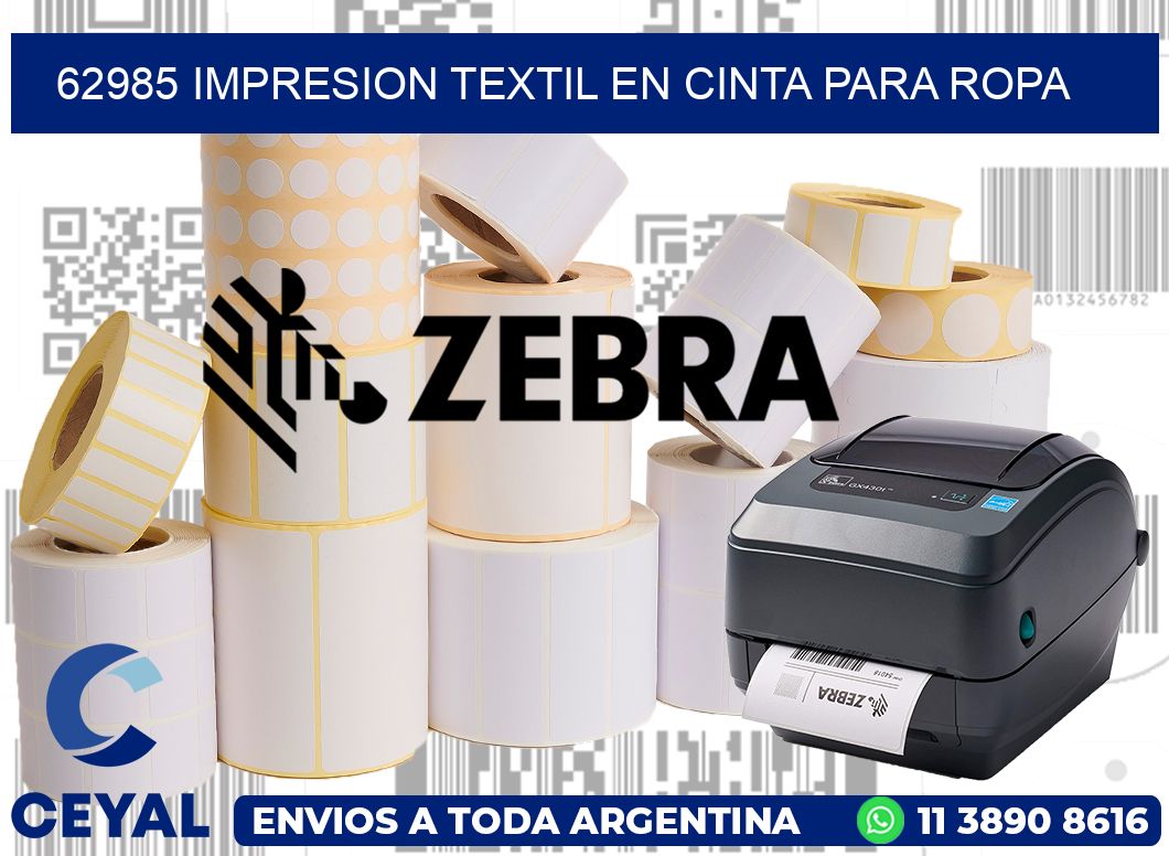 62985 IMPRESION TEXTIL EN CINTA PARA ROPA