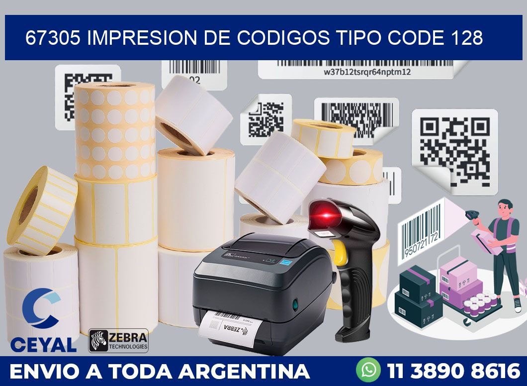 67305 IMPRESION DE CODIGOS TIPO CODE 128
