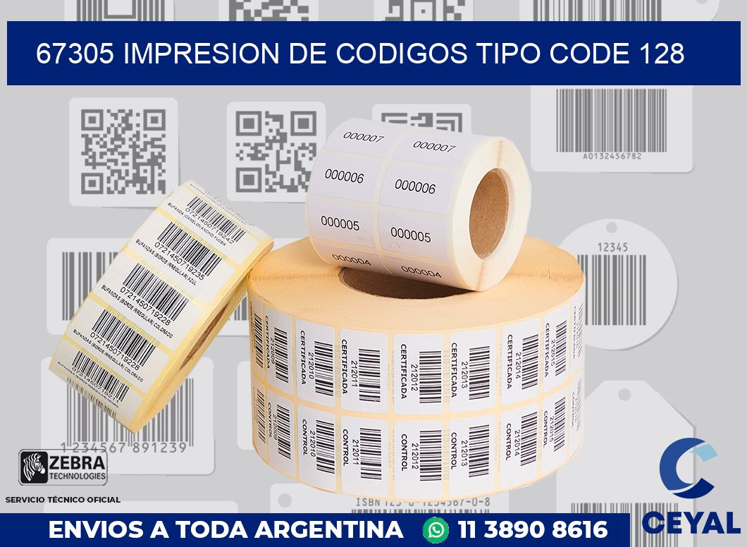67305 IMPRESION DE CODIGOS TIPO CODE 128