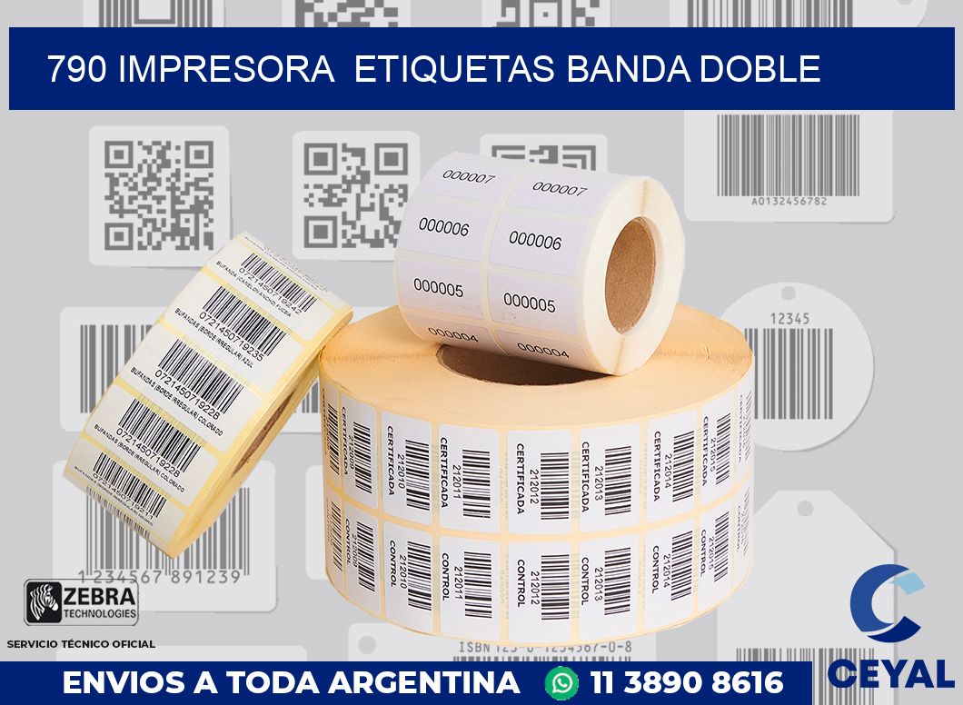790 impresora  etiquetas banda doble
