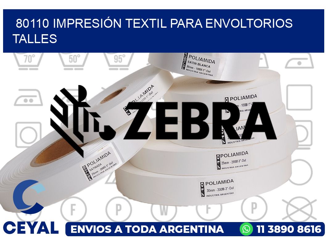 80110 IMPRESIÓN TEXTIL PARA ENVOLTORIOS TALLES