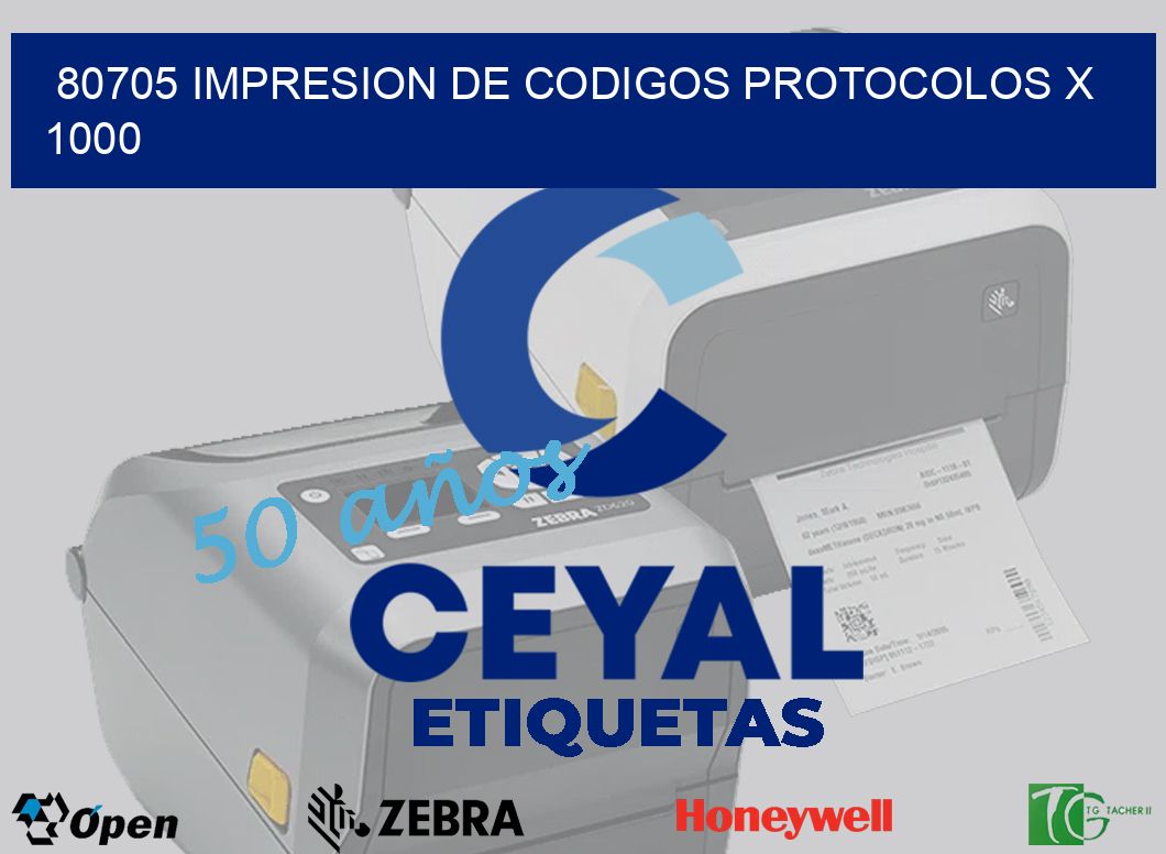 80705 impresion de codigos protocolos x 1000