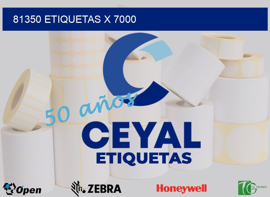 81350 Etiquetas x 7000