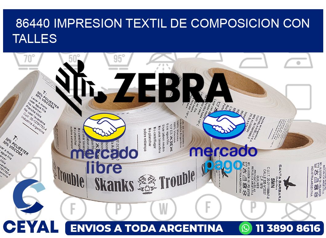 86440 IMPRESION TEXTIL DE COMPOSICION CON TALLES