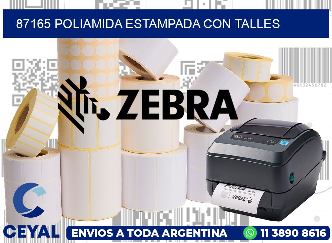 87165 POLIAMIDA ESTAMPADA CON TALLES