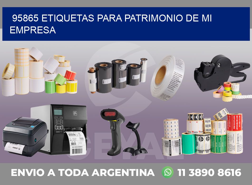 95865 ETIQUETAS PARA PATRIMONIO DE MI EMPRESA
