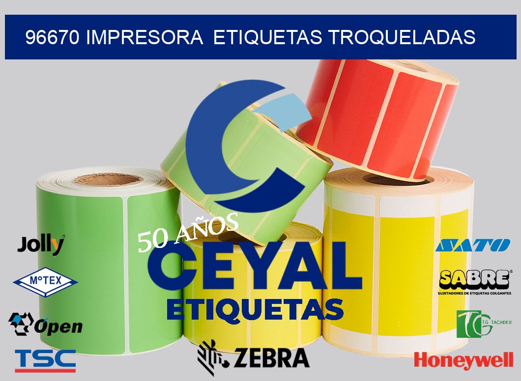 96670 impresora  etiquetas troqueladas