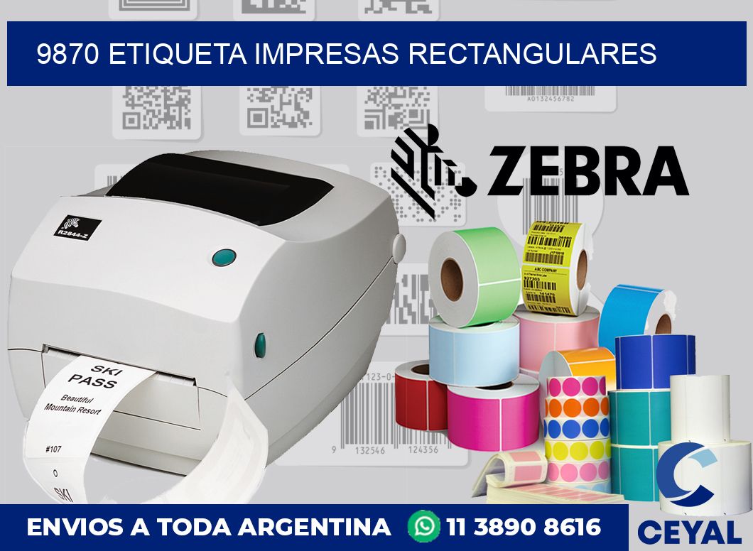 9870 ETIQUETA IMPRESAS RECTANGULARES