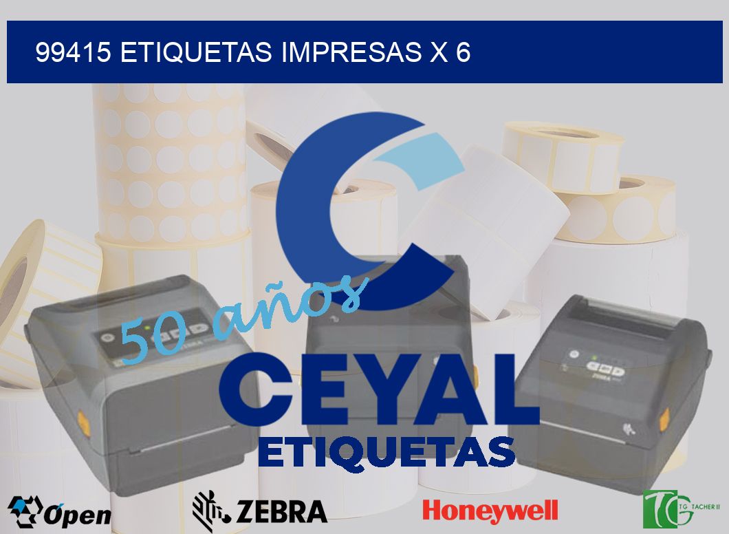 99415 Etiquetas impresas x 6