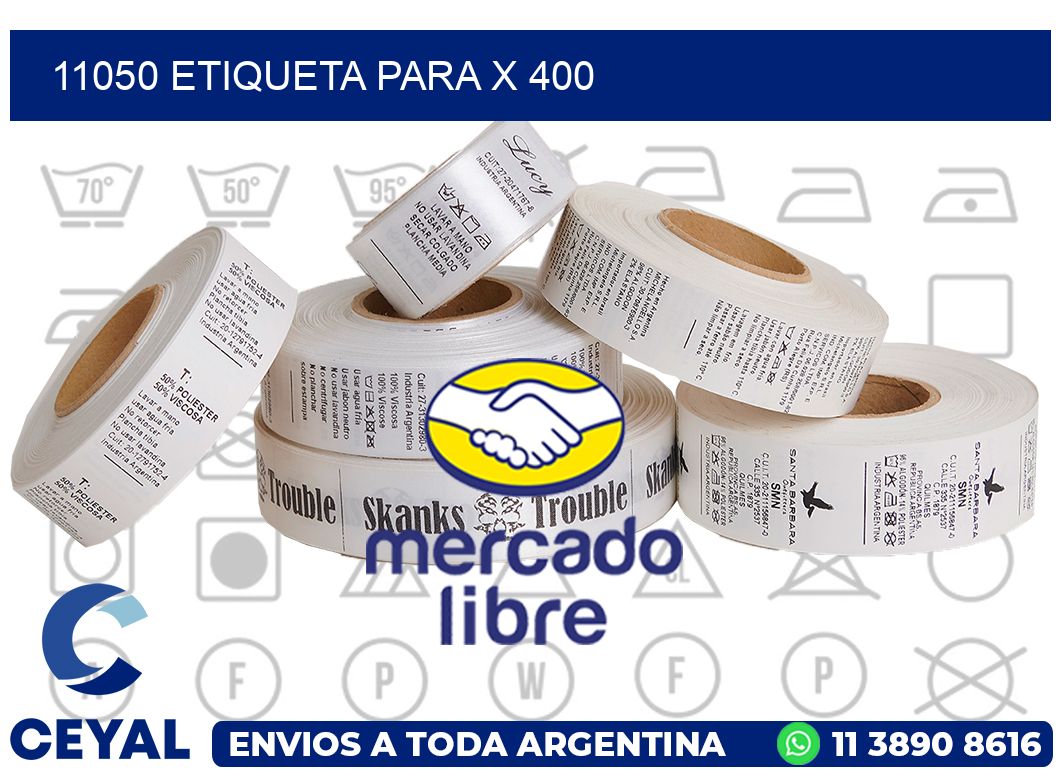 11050 ETIQUETA PARA X 400