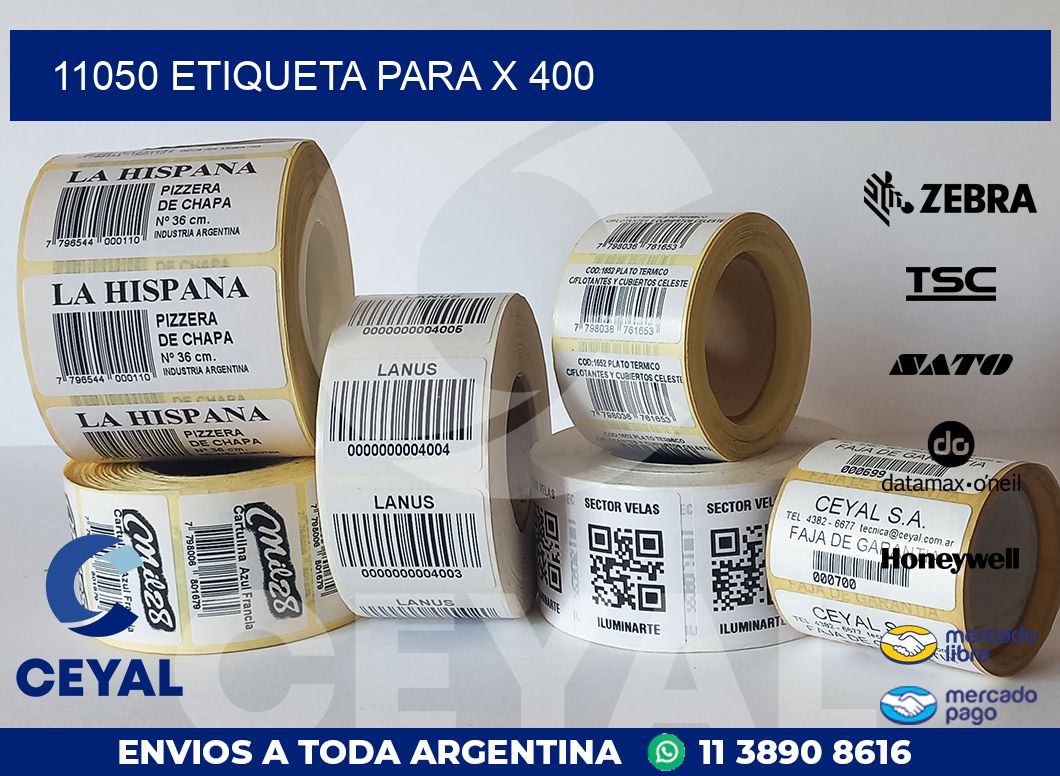 11050 ETIQUETA PARA X 400