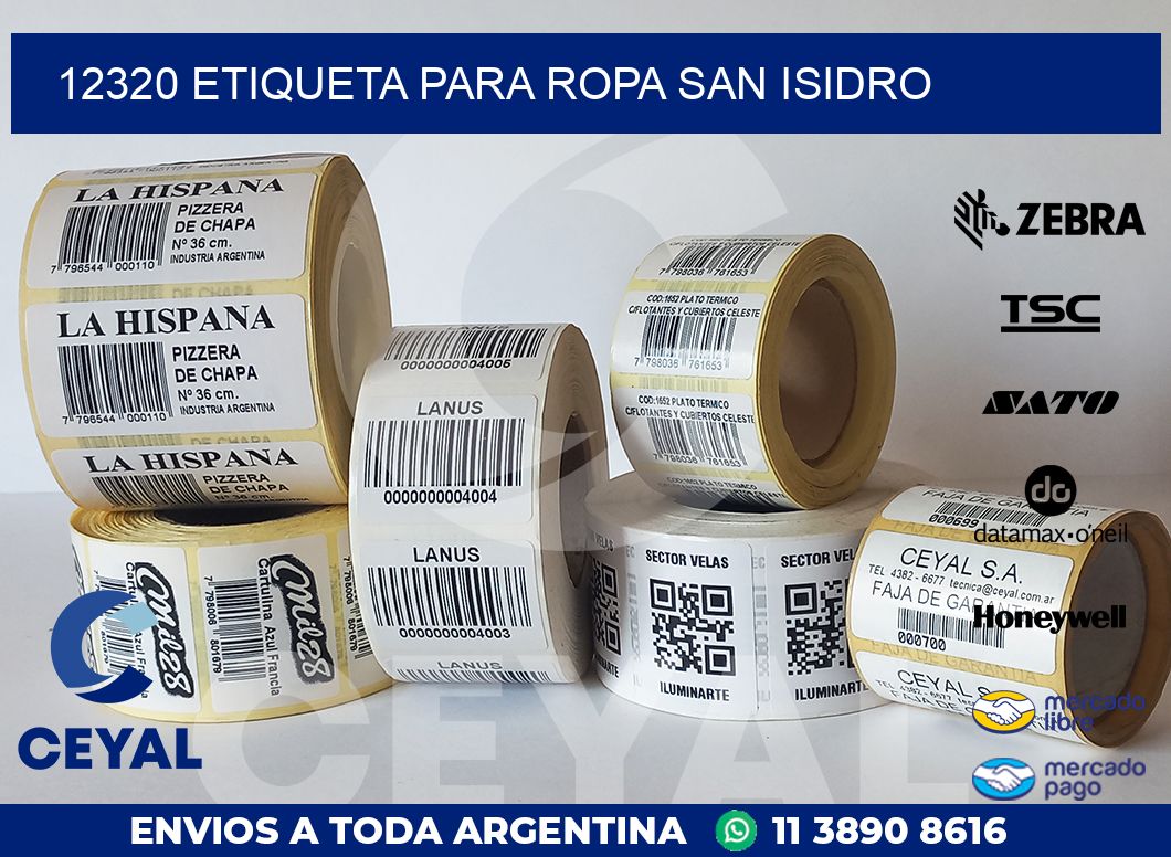 12320 ETIQUETA PARA ROPA SAN ISIDRO