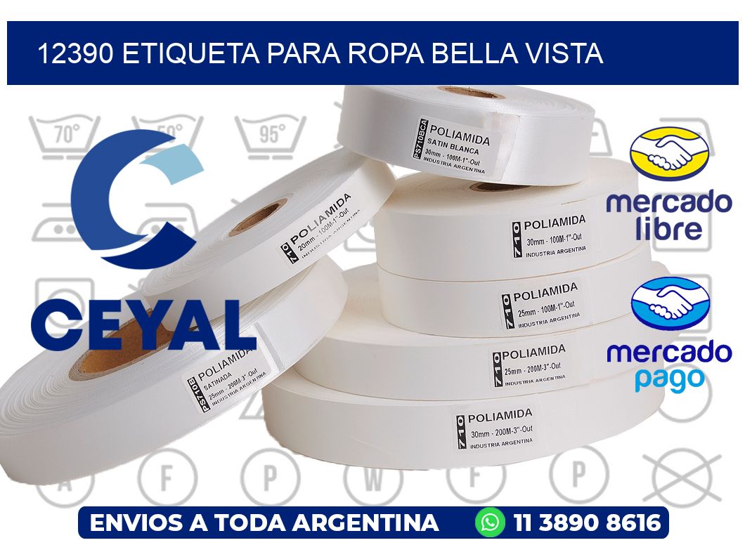 12390 ETIQUETA PARA ROPA BELLA VISTA
