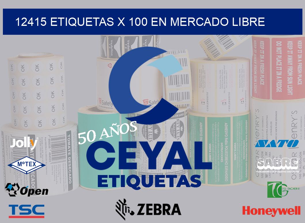 12415 ETIQUETAS X 100 EN MERCADO LIBRE