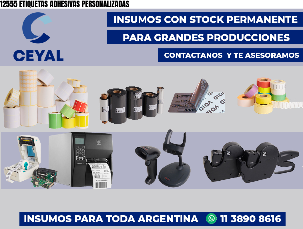 12555 ETIQUETAS ADHESIVAS PERSONALIZADAS