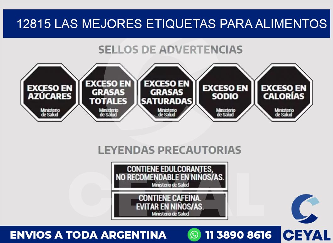 12815 LAS MEJORES ETIQUETAS PARA ALIMENTOS