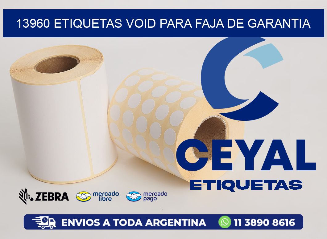 13960 etiquetas void para faja de garantia