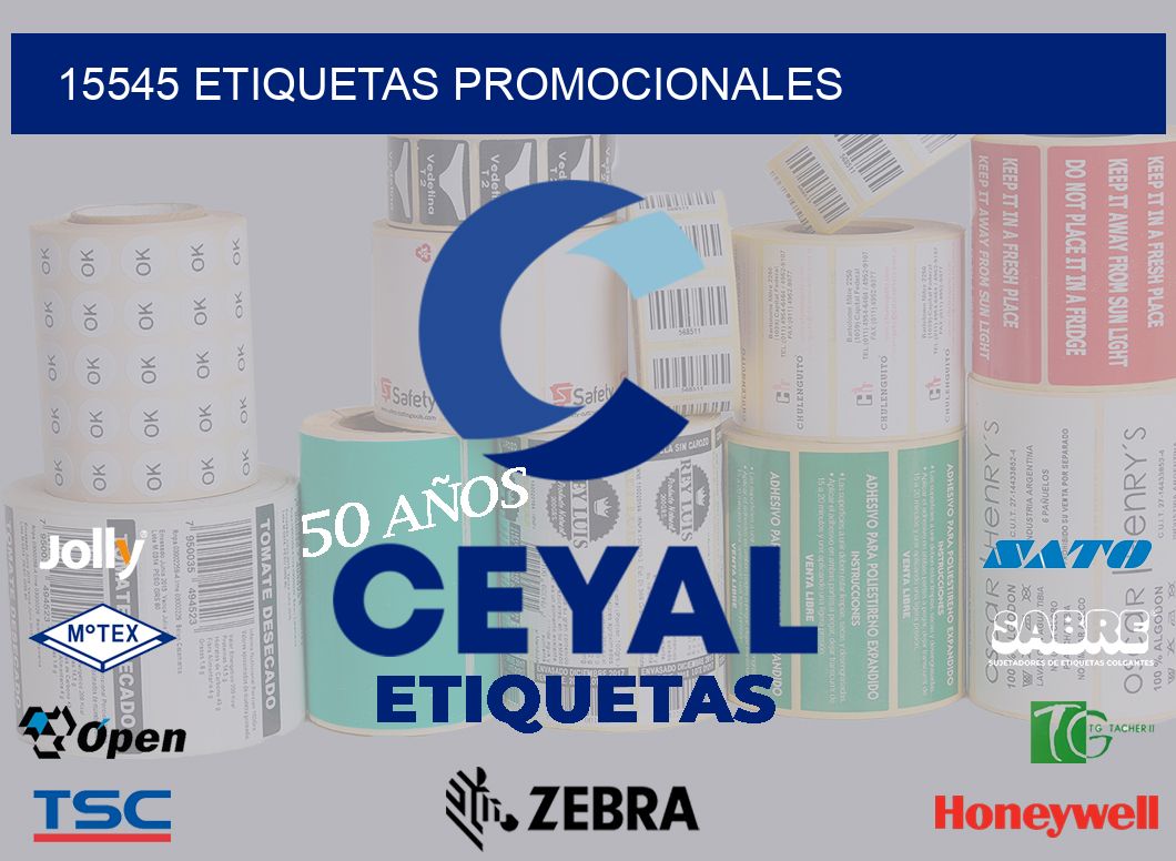 15545 etiquetas promocionales