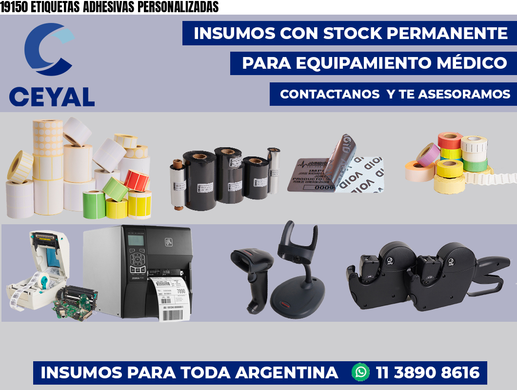 19150 ETIQUETAS ADHESIVAS PERSONALIZADAS