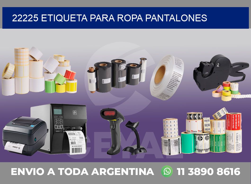 22225 ETIQUETA PARA ROPA PANTALONES