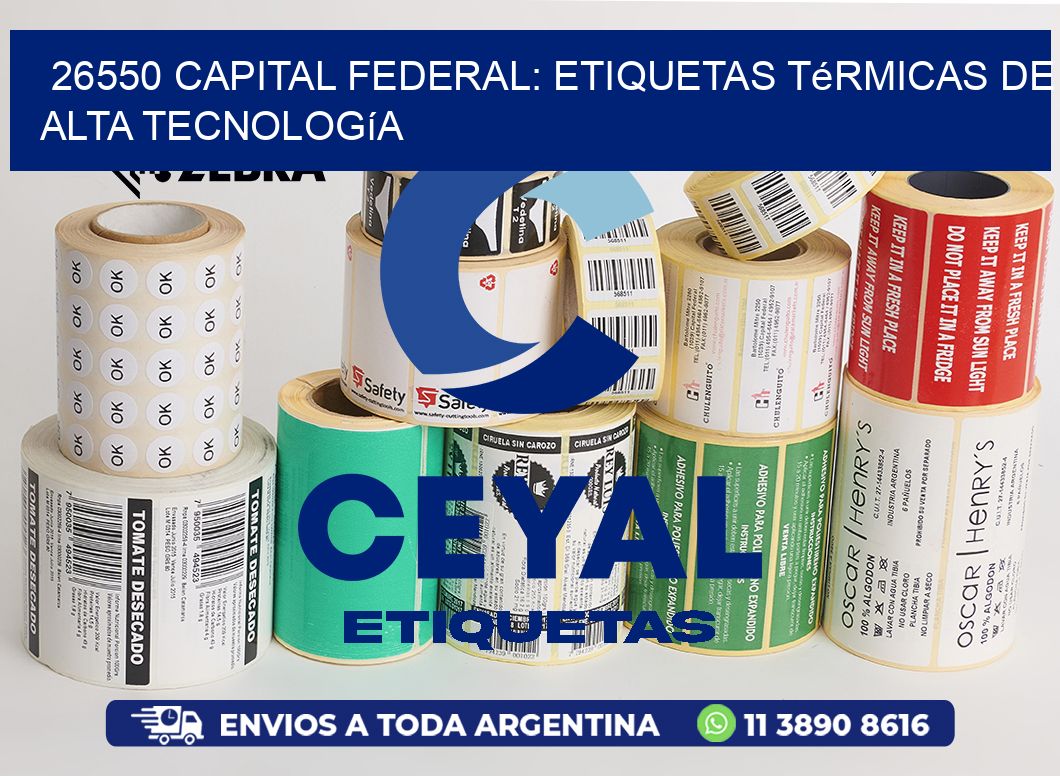 26550 Capital Federal: Etiquetas Térmicas de Alta Tecnología