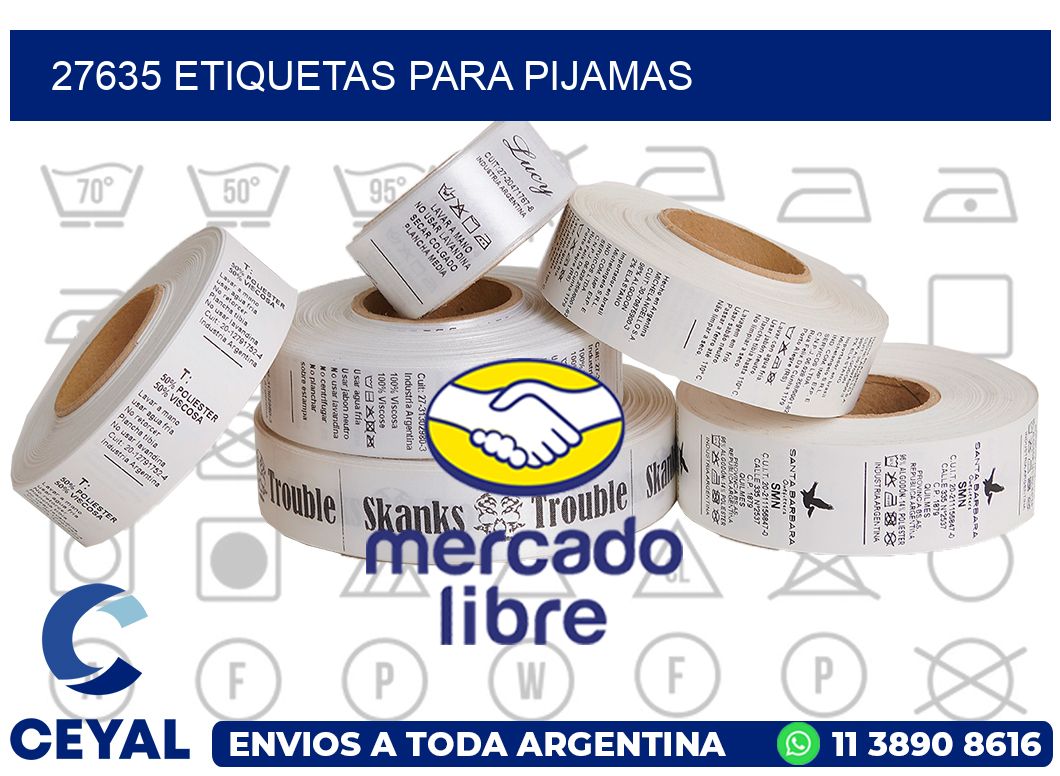 27635 ETIQUETAS PARA PIJAMAS