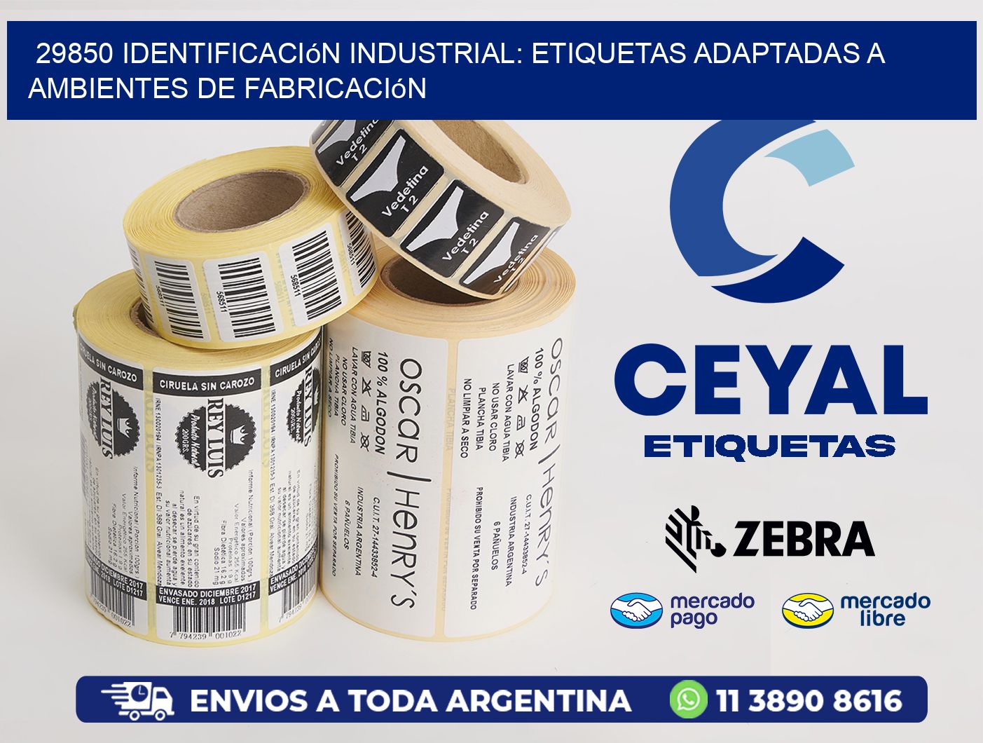 29850 Identificación Industrial: Etiquetas Adaptadas a Ambientes de Fabricación