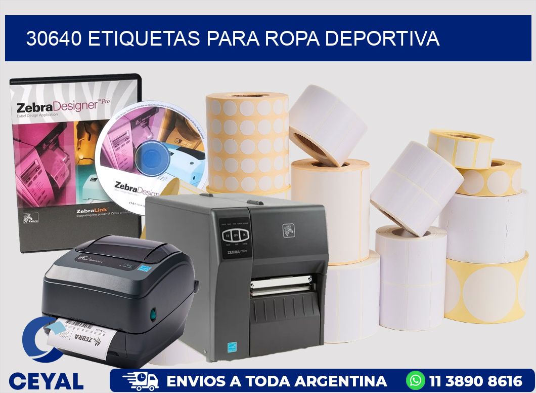 30640 ETIQUETAS PARA ROPA DEPORTIVA