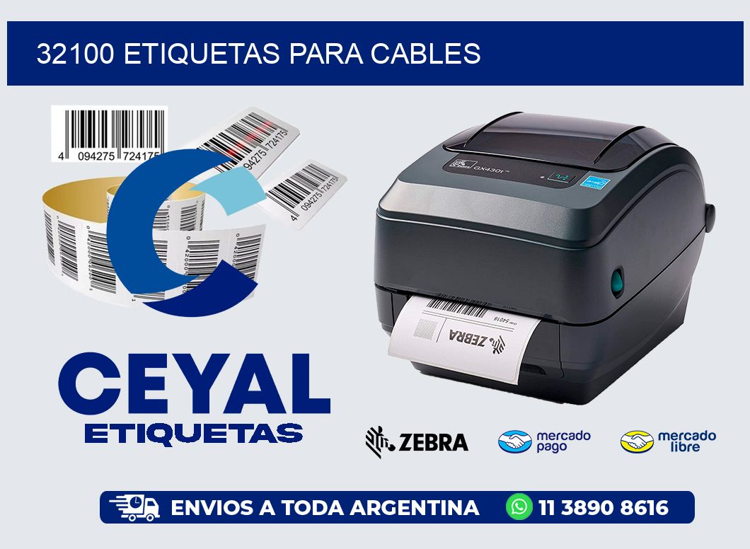 32100 etiquetas para cables