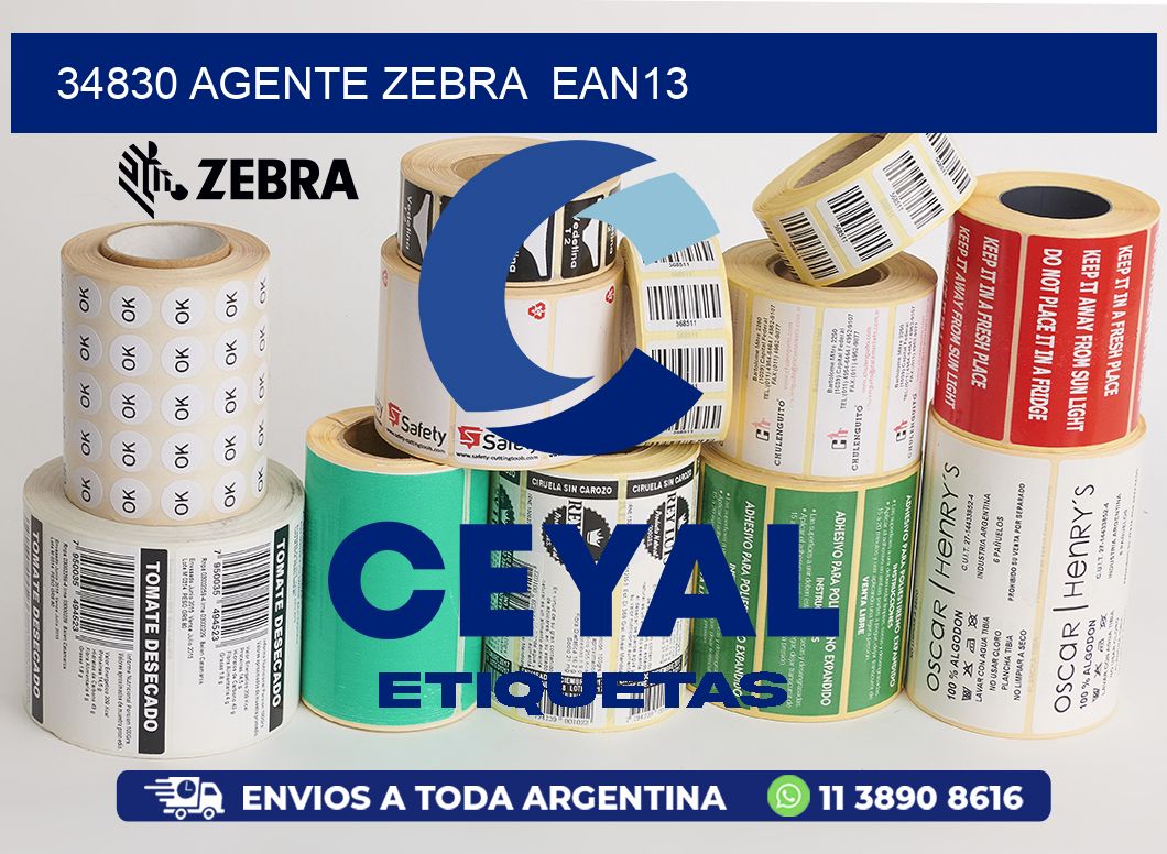 34830 AGENTE ZEBRA  EAN13
