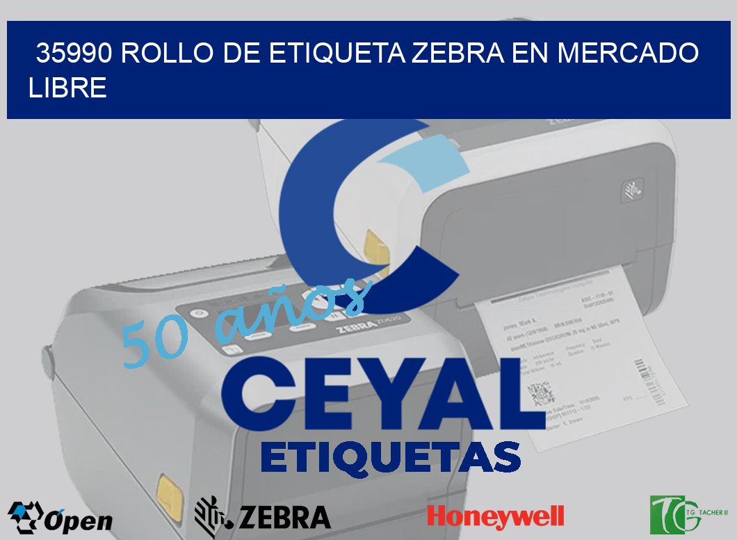 35990 ROLLO DE ETIQUETA ZEBRA EN MERCADO LIBRE