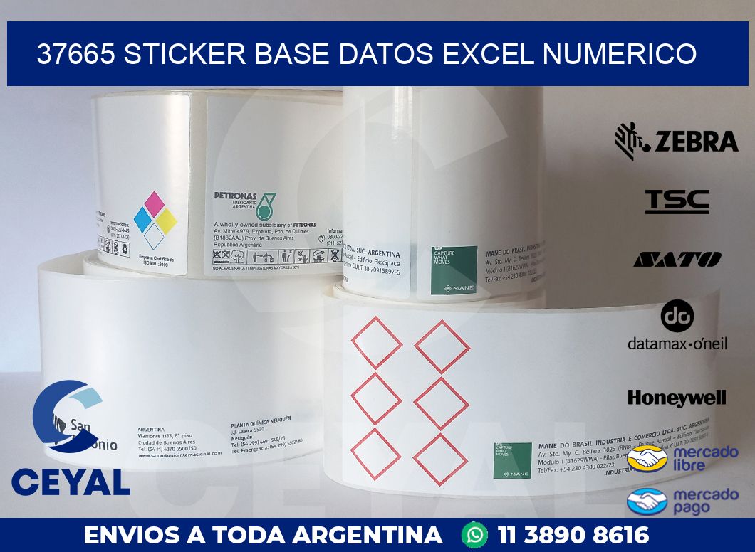 37665 sticker base datos excel numerico