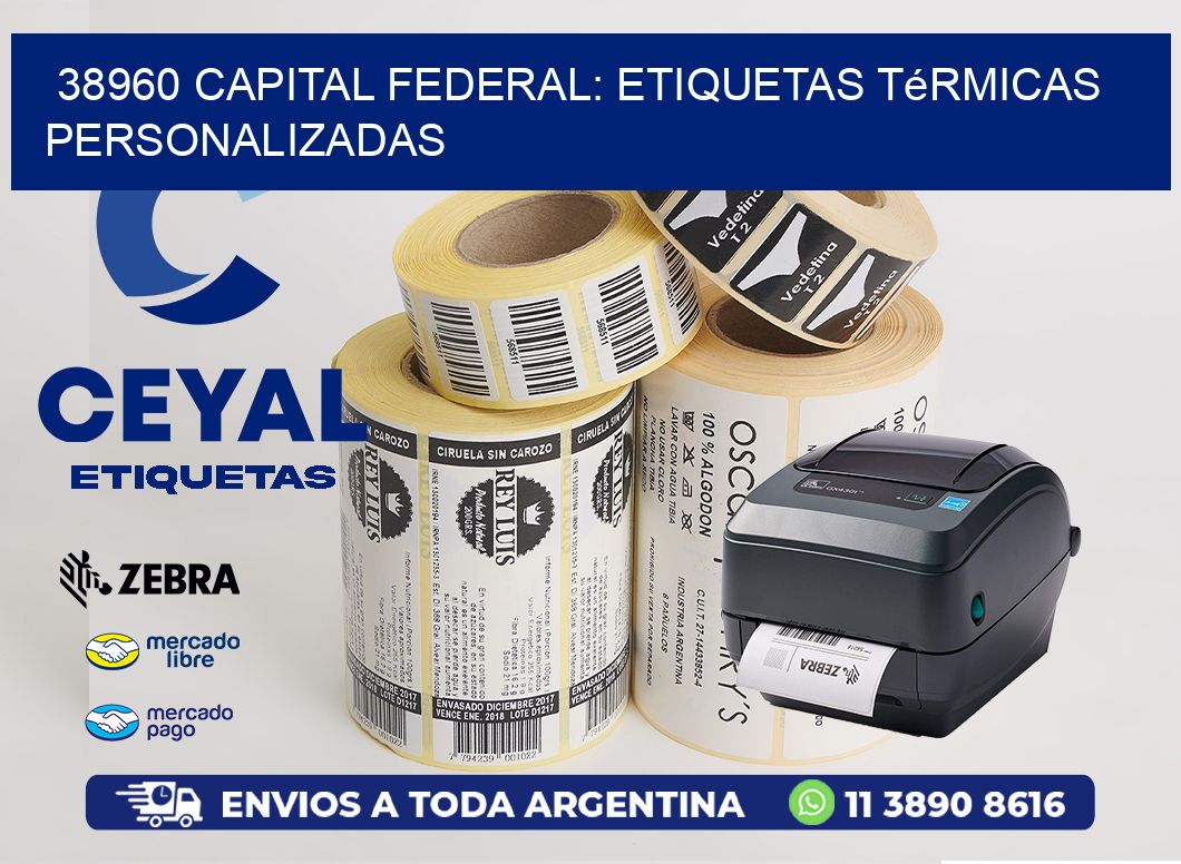 38960 Capital Federal: Etiquetas Térmicas Personalizadas