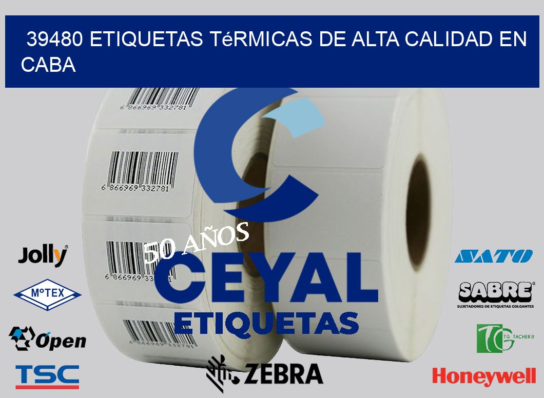 39480 Etiquetas Térmicas de Alta Calidad en CABA