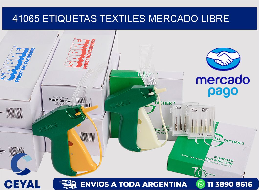 41065 ETIQUETAS TEXTILES MERCADO LIBRE