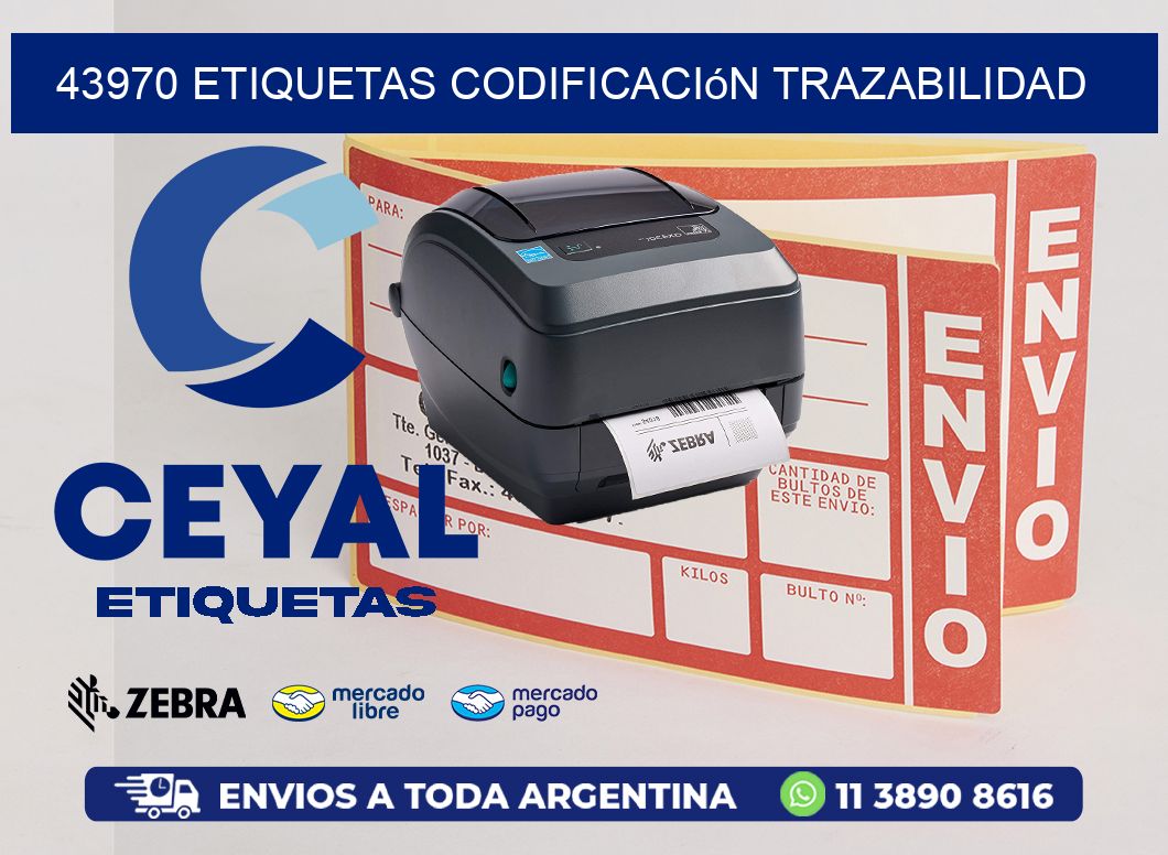 43970 etiquetas codificación trazabilidad